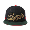 Trendy flat brimmed snapback hatsbiggie large letter embroider breathable