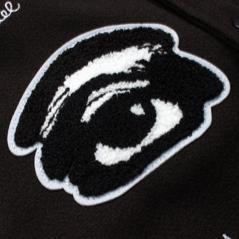 American-style baseball Leather Sleeve God Eye Graphic Oversized Saint Michael x Fear of God Autumn/Winter Vintage-Style Baseball Jacket (Unisex)
