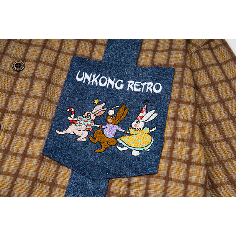 Unisex vintage T-shirt Polo shirt with a stand-up collar