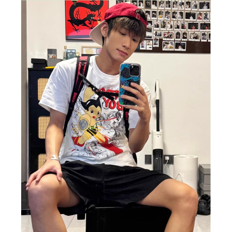 Mens T-shirt Astro Boy cartoon print