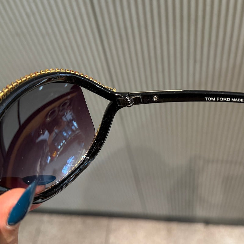 Trendy punk glasses retrocut out