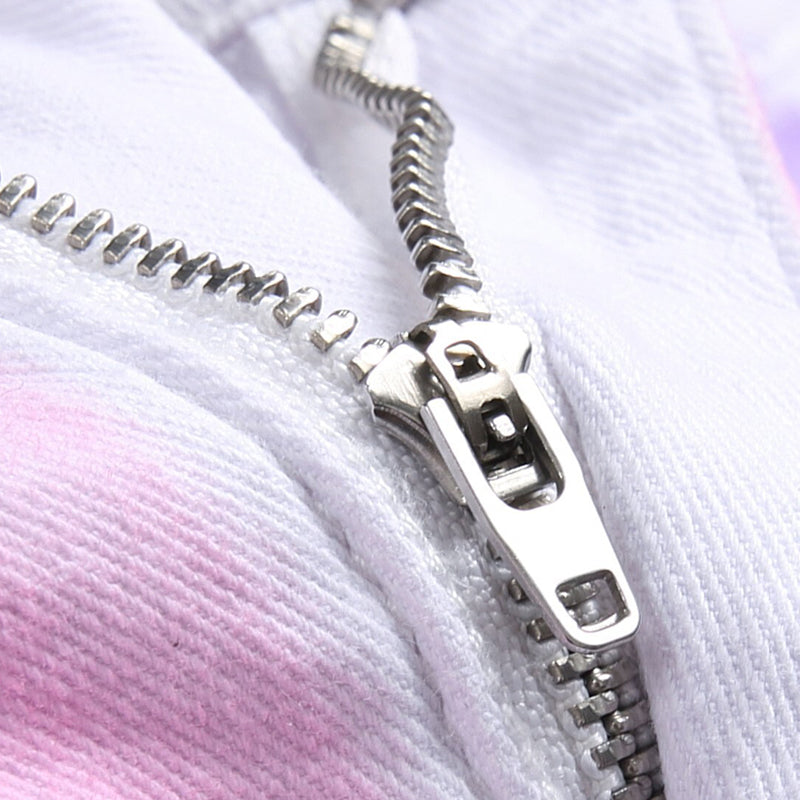Mens Fashion Jeans Colorful star prints 1319# Pure cotton high quality