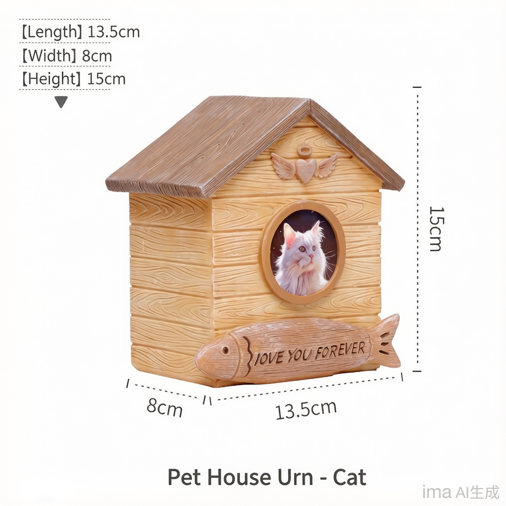 Pet Grave Marker Pet Funeral Ashes Storage Box Cat Dog Cremation Burial Memorial Box