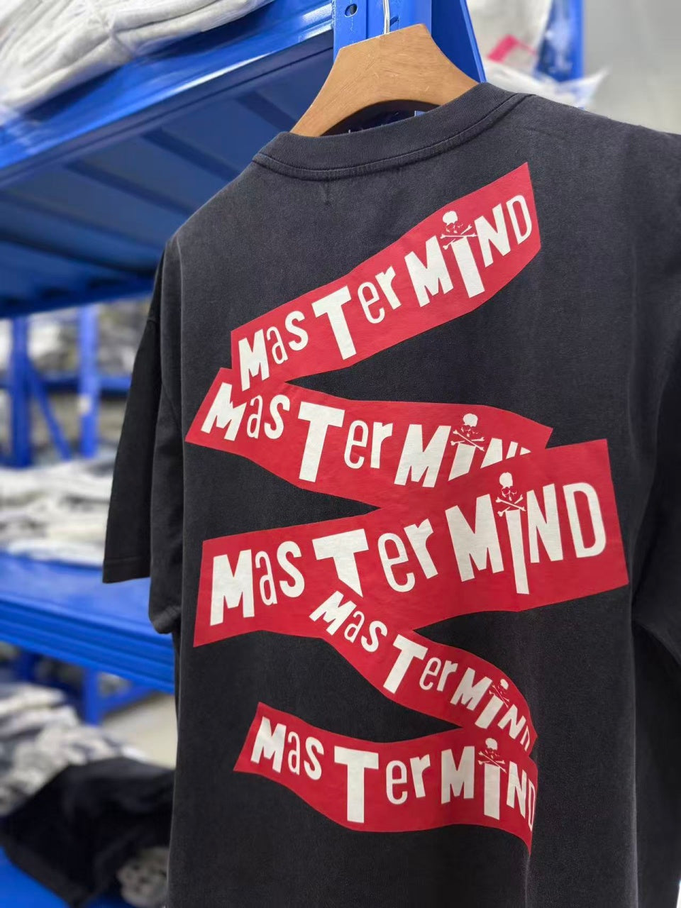 Vintage style washed summer wear T shirt Red tape 260G pure cotton high-quality streetwear