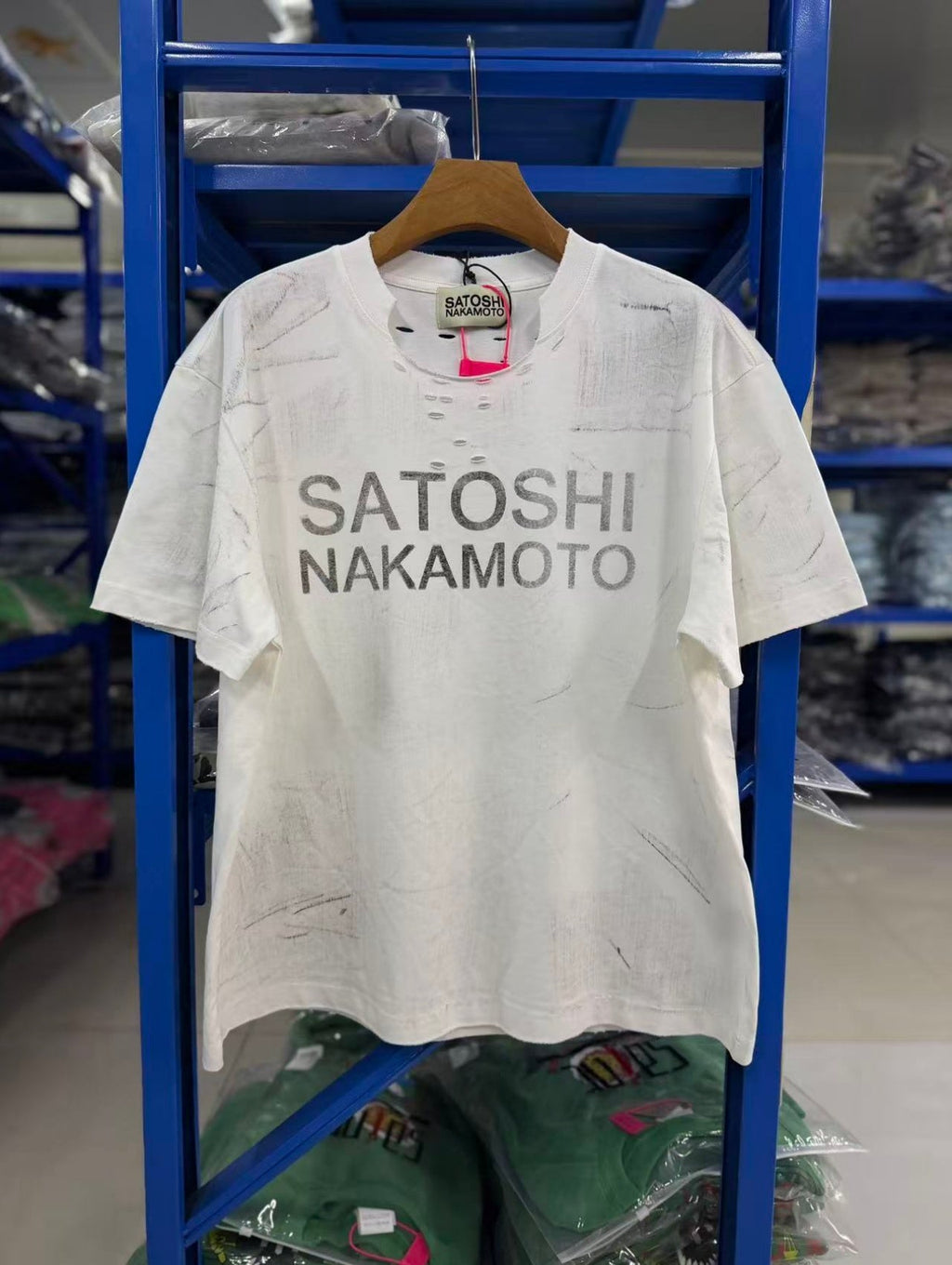 Satoshi Nakamoto t shirt High-quality heavyweight streetwear with a vintage, distressed aesthetic.