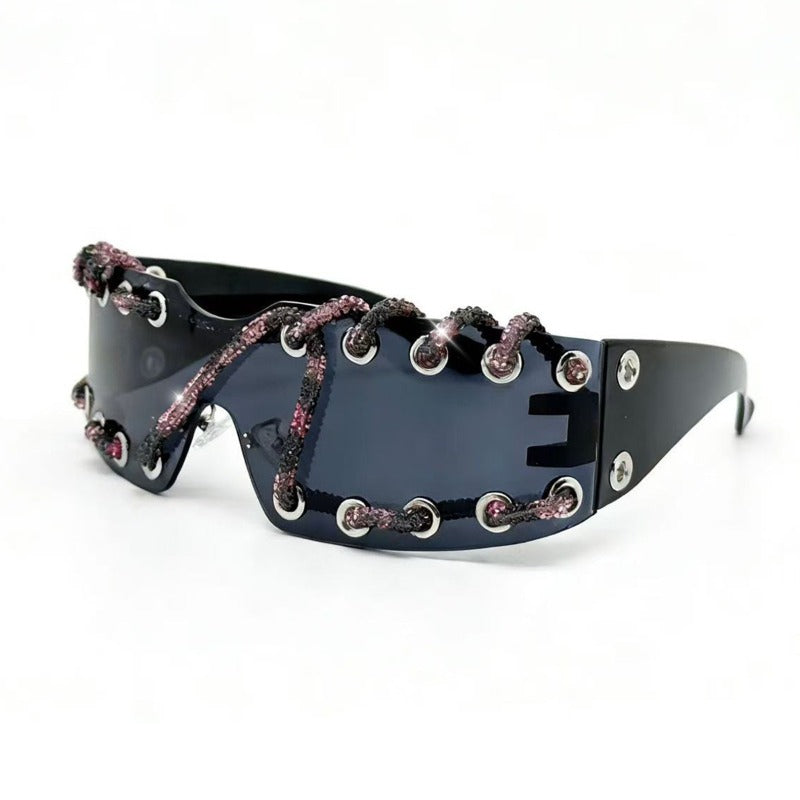 Trendy punk glasses retro