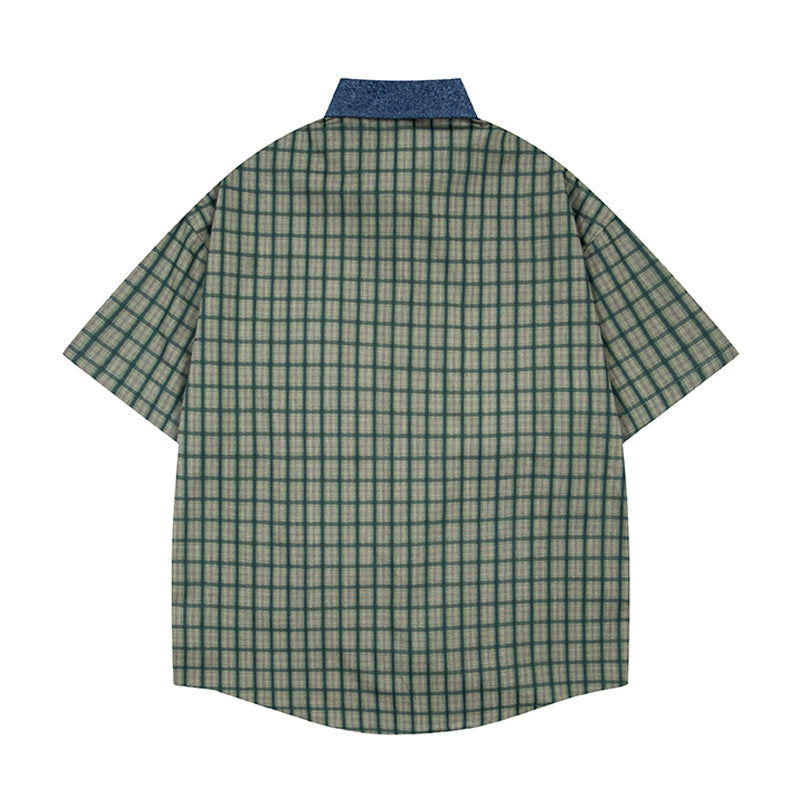 Unisex vintage T-shirt Polo shirt with a stand-up collar