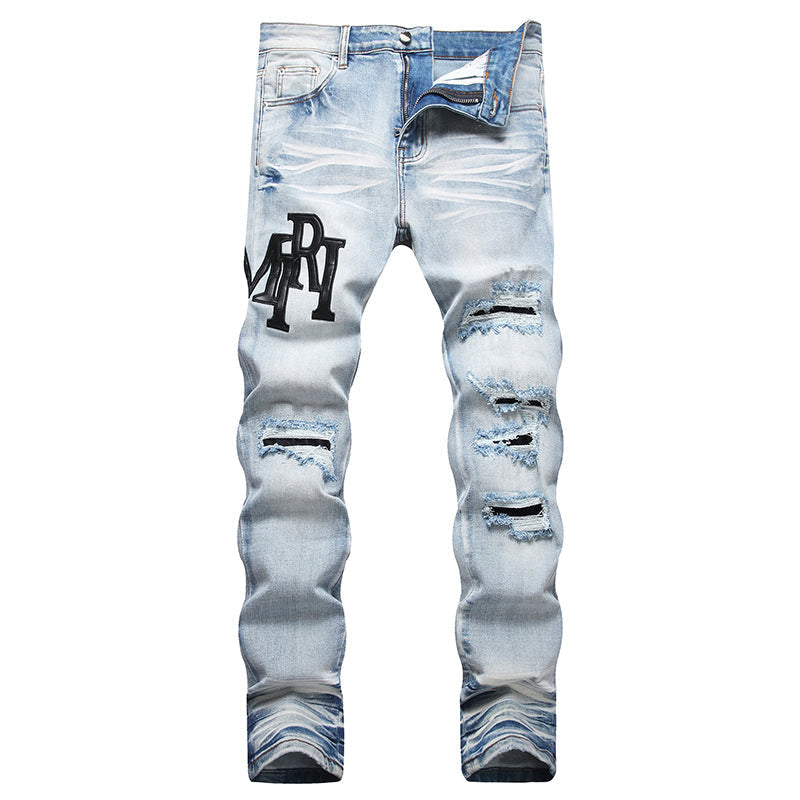 AMIRI Jeans High-quality distressed pure cotton