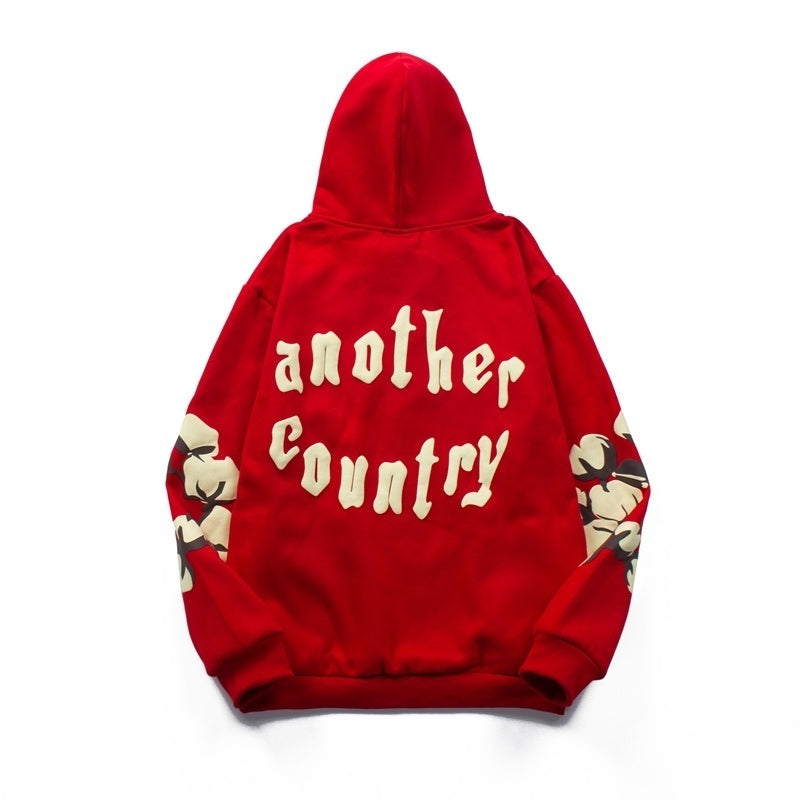 Denim Tears Hoodie Y2K Fleece Cotton Wreath Graphic Oversized Hooded