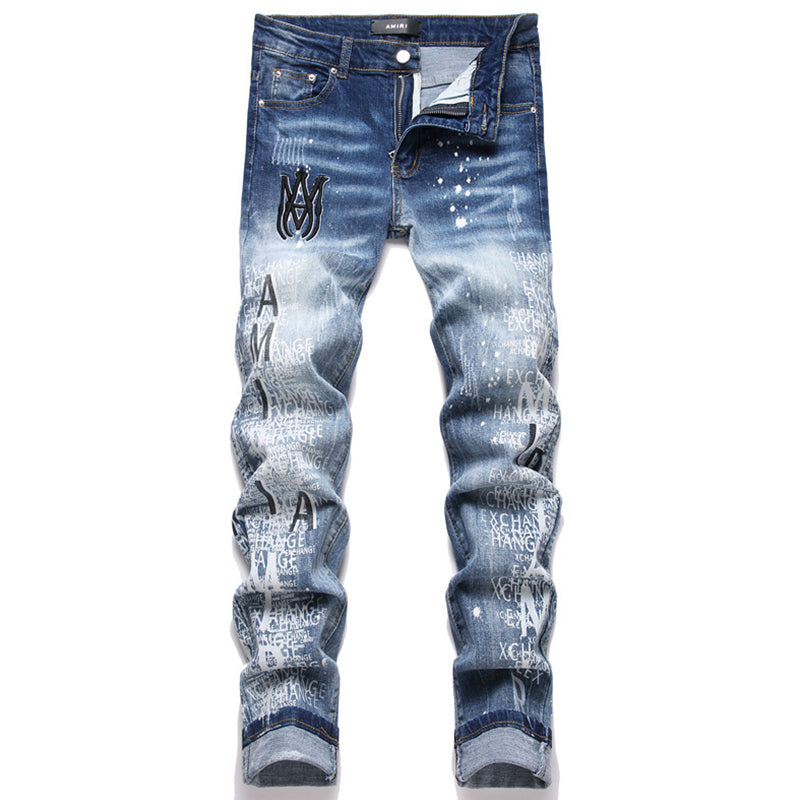 AMIRI Jeans High-quality distressed pure cotton
