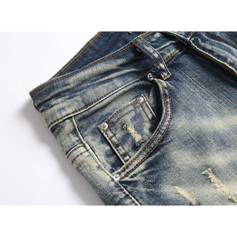 AMIRI Jeans High-quality distressed pure cotton