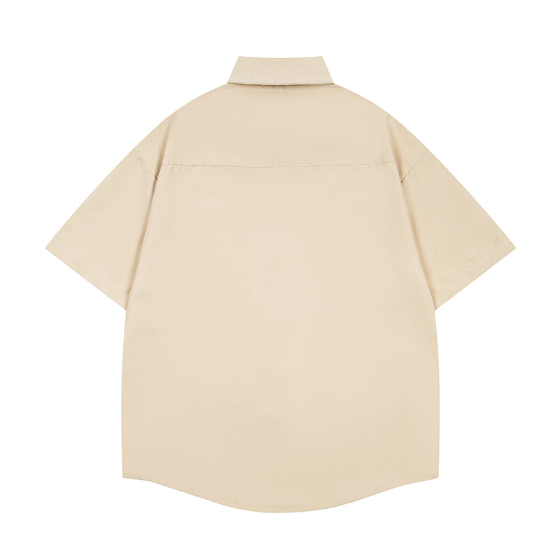 Unisex vintage T-shirt Polo shirt with a stand-up collar