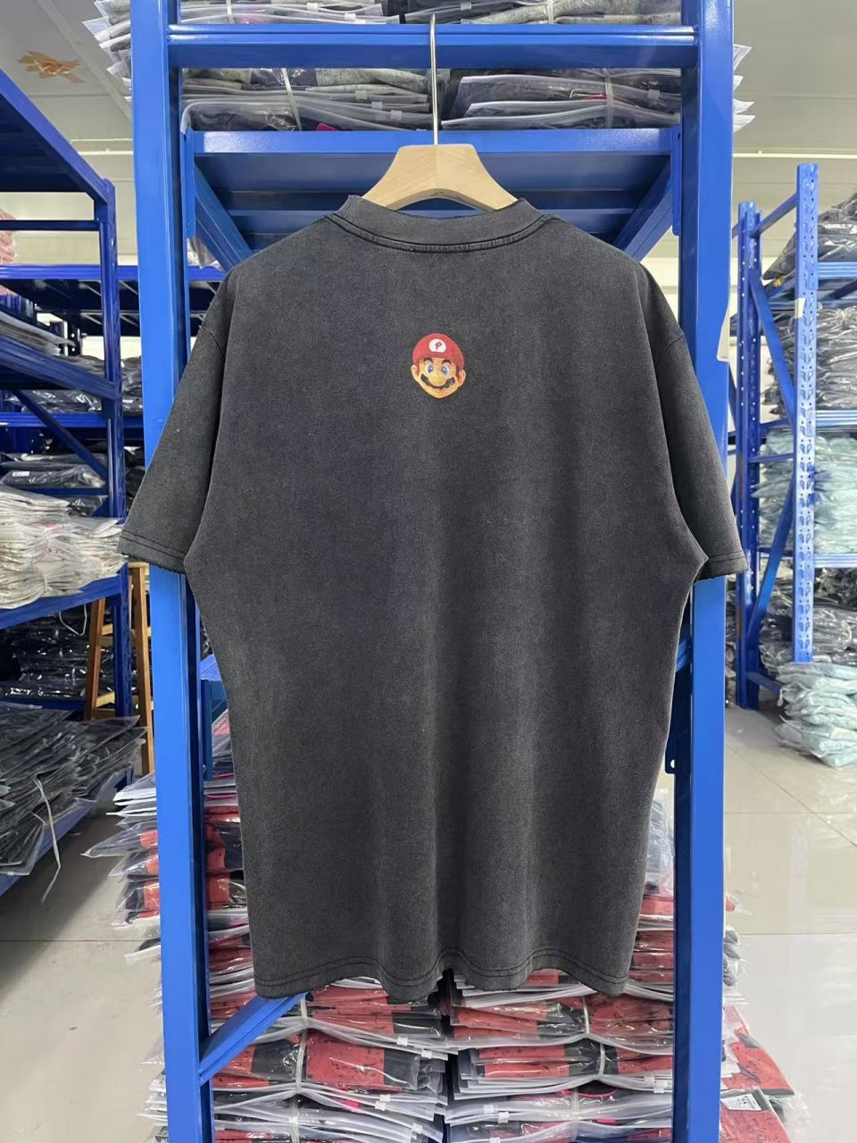 Vintage style washed summer wear T shirt 260G pure cotton high-quality streetwear