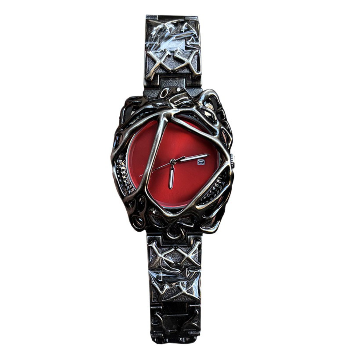 Men's watches y2k profiled spider web alabaster men's and women's hip hop waterproof