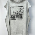 Unisex Vintage T Shirts Black Flag Limited Edition Washed Tank Top â€?Custom heavyweight brushed fabric with a vintage feel; unique cement-grey finish; white ink direct-to-garment print.