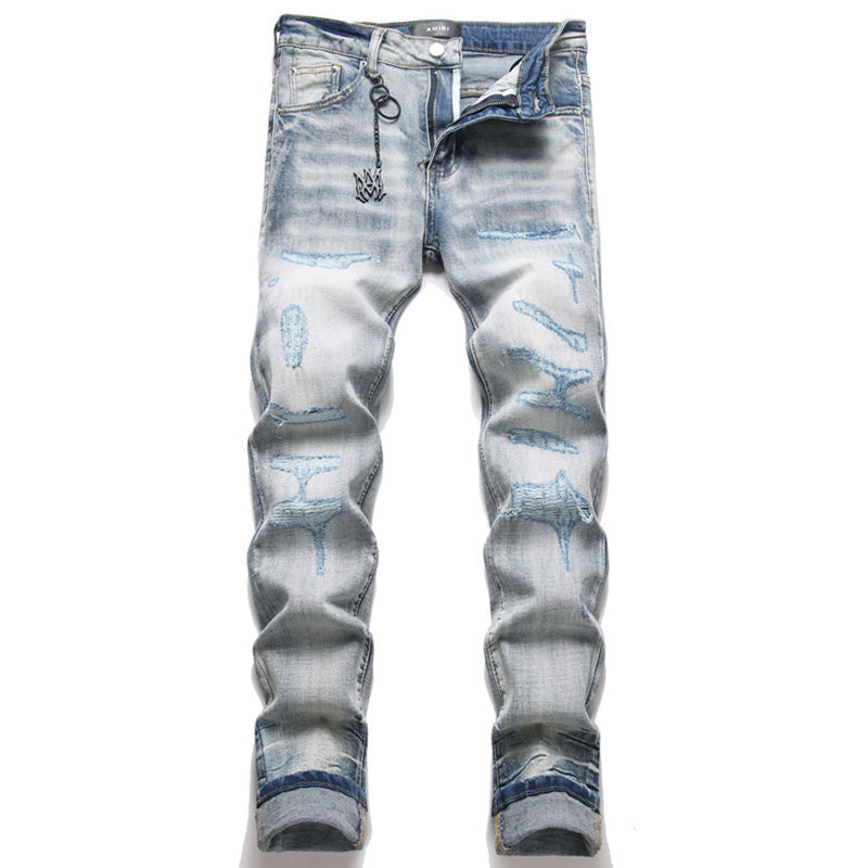 AMIRI Jeans High-quality distressed pure cotton