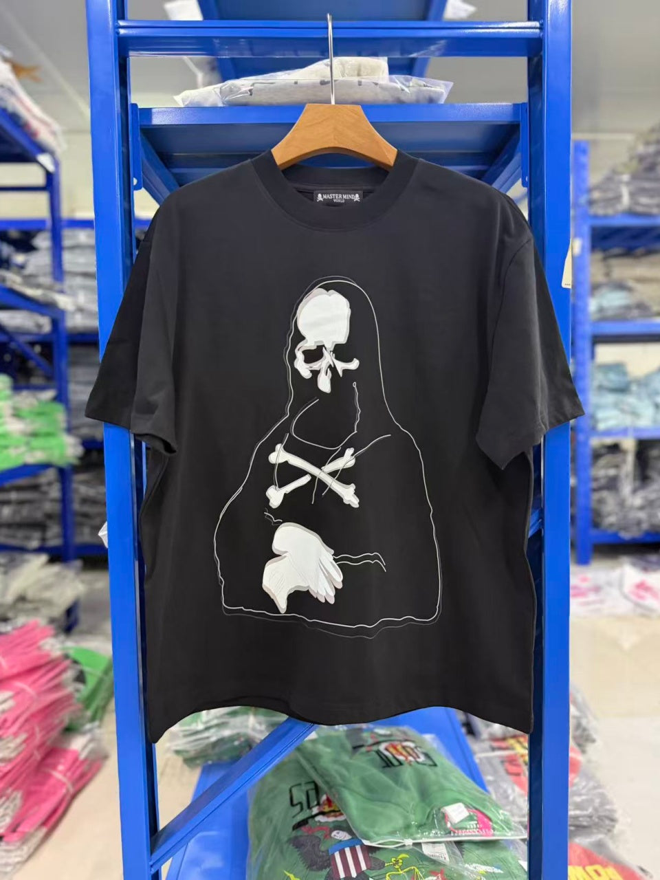 Vintage style washed summer wear T shirt Skull 260G pure cotton high-quality streetwear