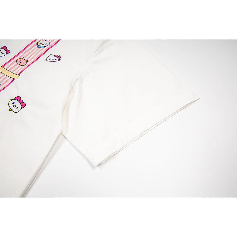 Unisex vintage T-shirt Polo shirt with a stand-up collar