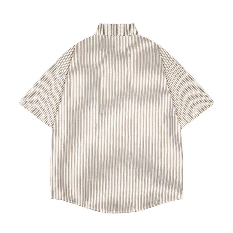 Unisex vintage T-shirt Polo shirt with a stand-up collar