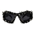 Trendy punk glasses dark uv protection
