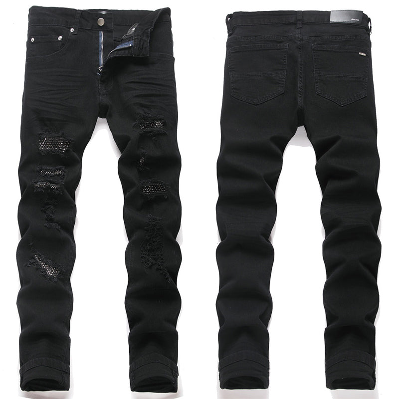 AMIRI Jeans High-quality distressed pure cotton