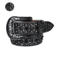 Hip-hop punk rhinestone belt unisex dark style