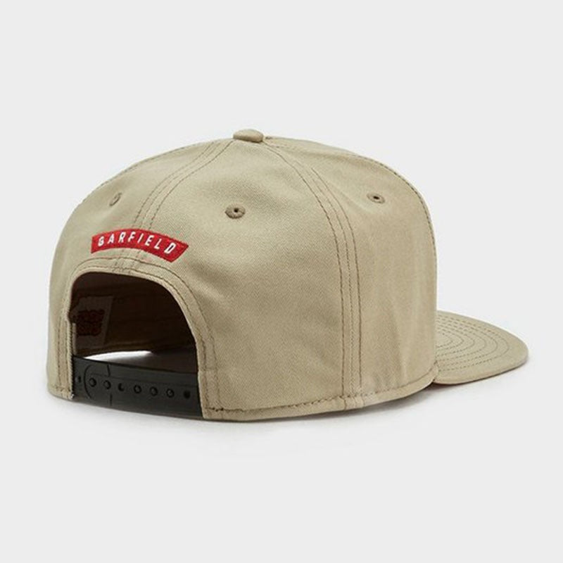Trendy flat brimmed snapback hatscartoon cat sun and wind protection