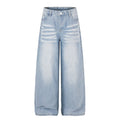 American-style streetwear harem pants Light Pale Wash Oversized Wide Silhouette