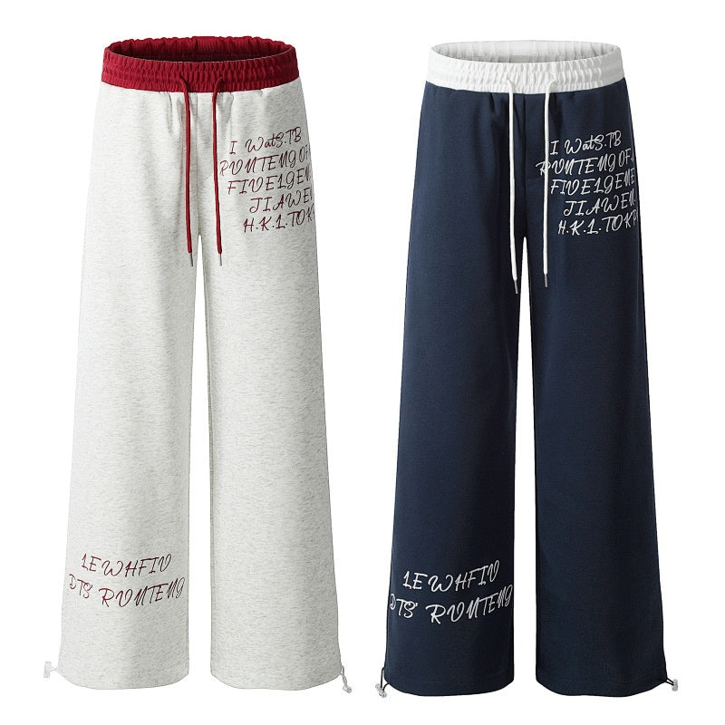 American-style streetwear harem pants Toggle Hem Cuff Y2K Loose Street Design