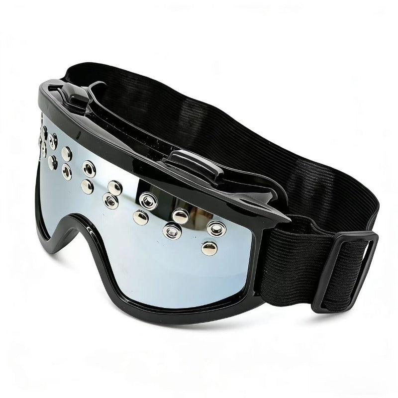 Trendy punk glasses rivets