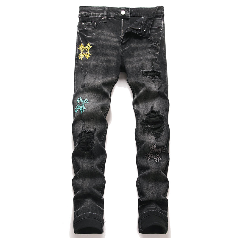 AMIRI Jeans High-quality distressed pure cotton