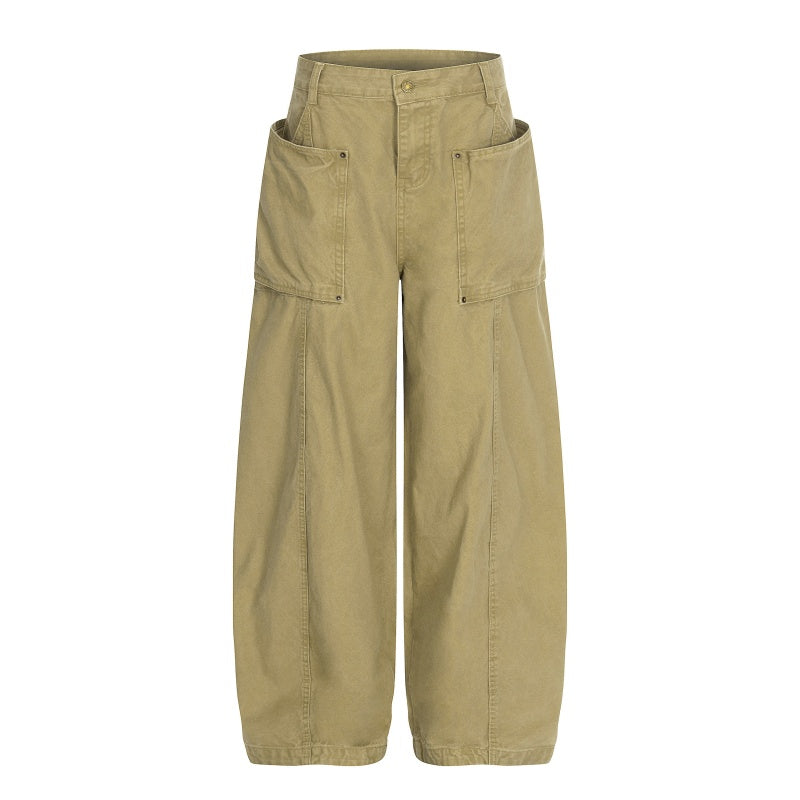 American-style streetwear harem pants Oversized Side Pocket Structured Apparel