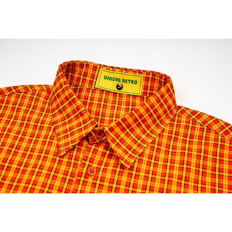 Unisex vintage T-shirt Polo shirt with a stand-up collar