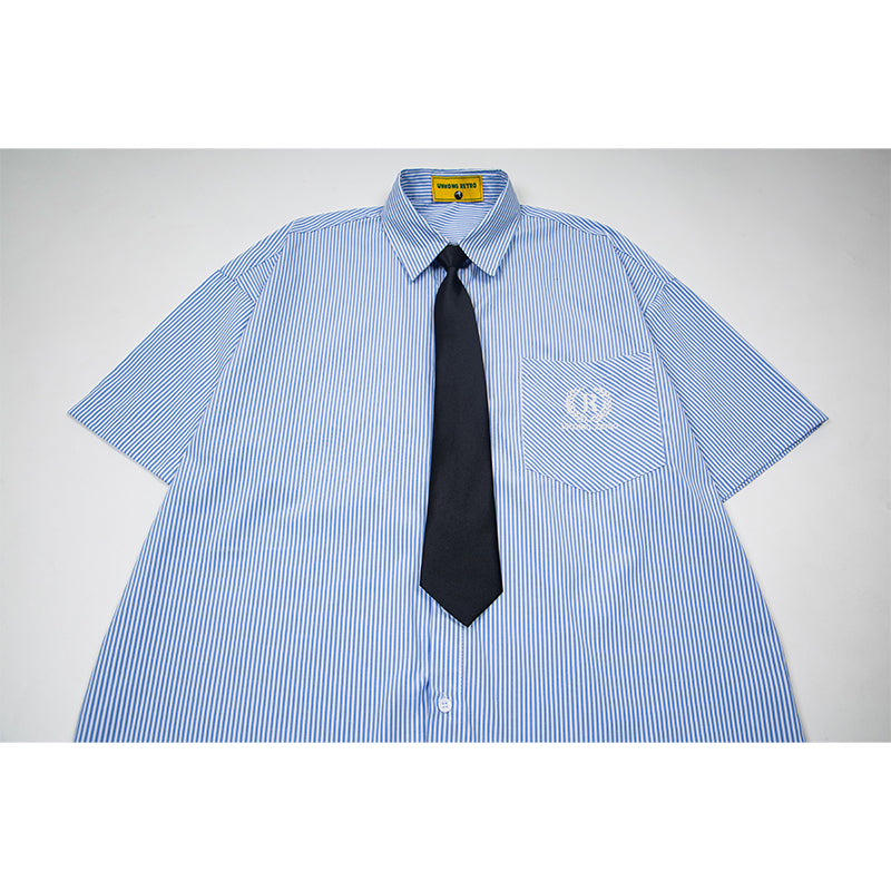 Unisex vintage T-shirt Polo shirt with a stand-up collar