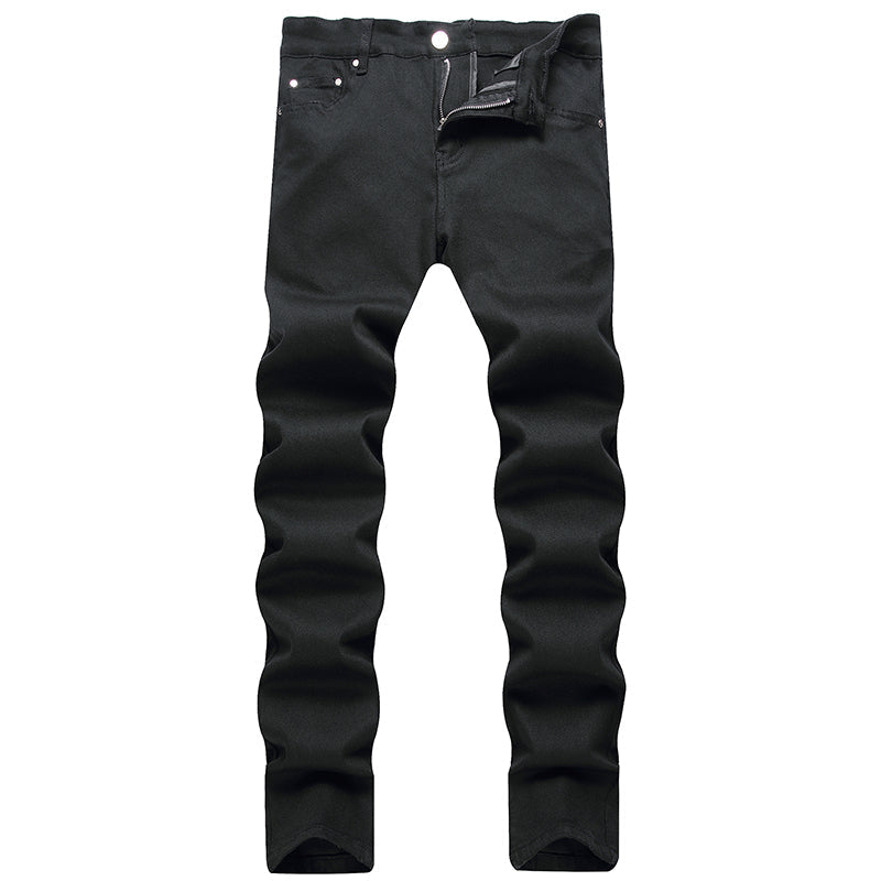 Mens Fashion Jeans pure black 5609# Pure cotton high quality