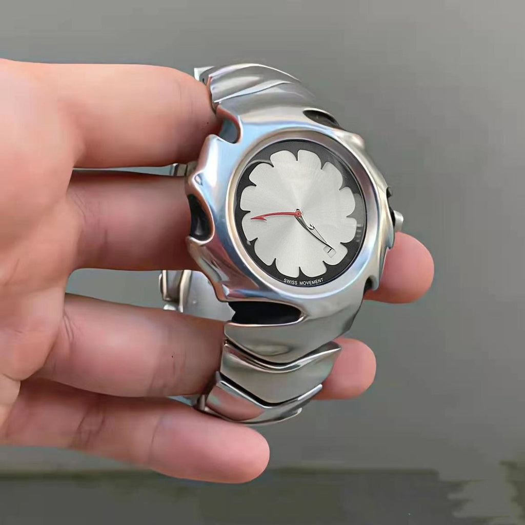 Men's watches y2k special-shaped blade design men's waterproof