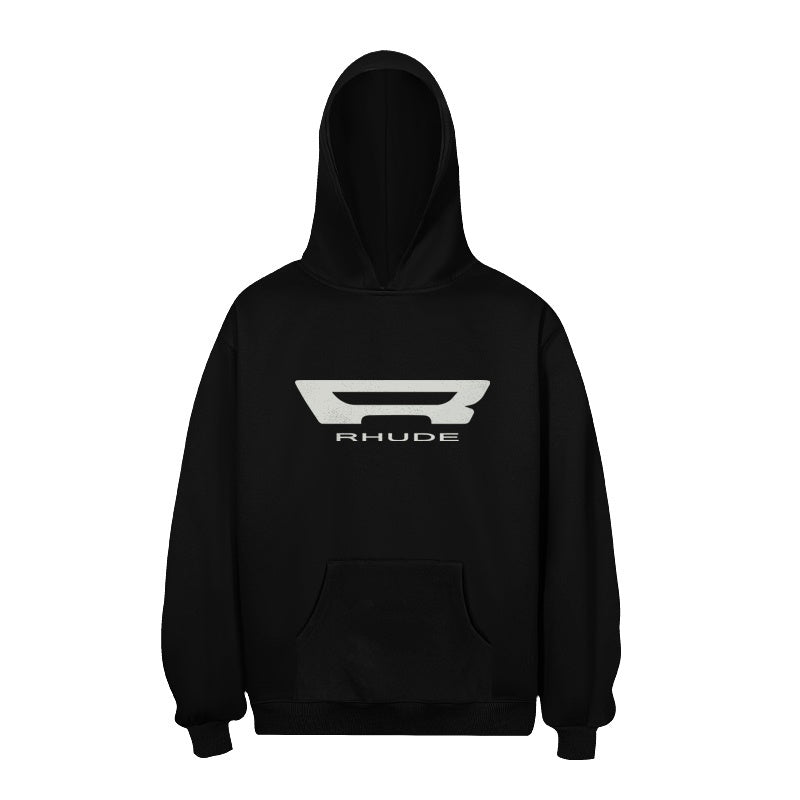 RHUDE Hoodie Sharp Winged R Logo Print