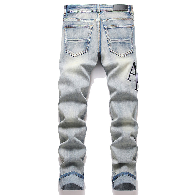 AMIRI Jeans High-quality distressed pure cotton