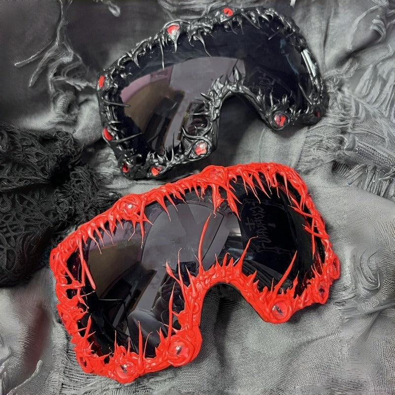 Trendy punk glasses sensor technology y2k