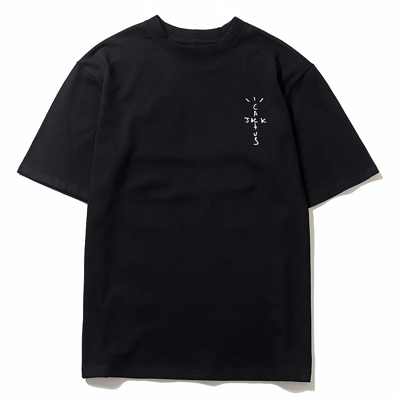 Mens T-shirt Vintage American-style Kanye & Travis Scott â€?Roaring Portrait â€?Oversized Fit