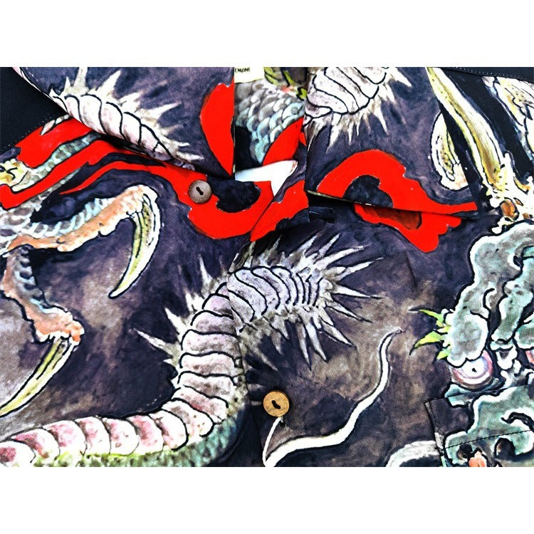 GUILTYPARTIES TIGER Shirts collaboration Dragon-Tiger Fight WACKO MARIA X TIM LEHI Tiger Shirt