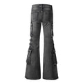 American-style streetwear harem pants Faded Gradient Retro Flared Silhouette