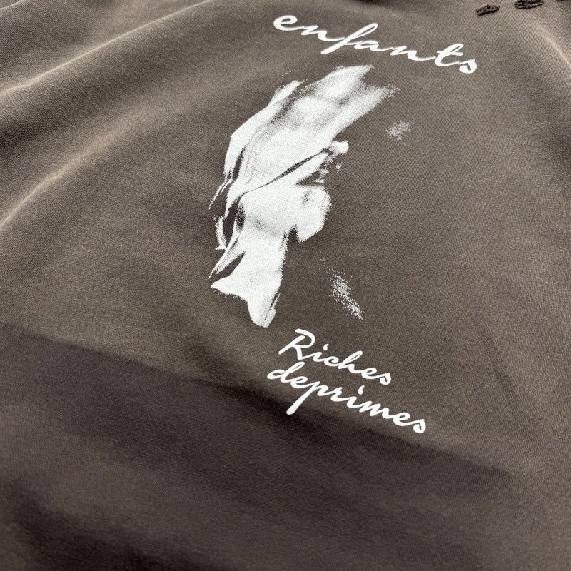 Unisex Vintage Hoodie Ethereal Portrait Limited Edition Hoodie â€?Custom heavyweight fabric, handcrafted distressed detailing, and a natural fade effect achieved through Asute enzyme-abrasion washing.