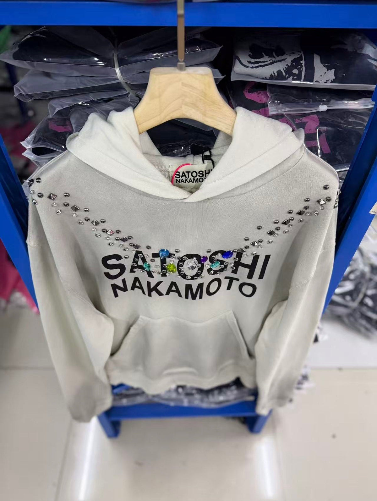 Satoshi Nakamoto hoodie High-quality heavyweight streetwear with a vintage, distressed aesthetic.