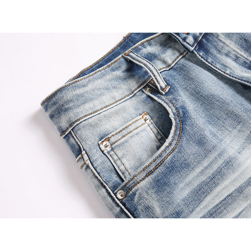AMIRI Jeans High-quality distressed pure cotton