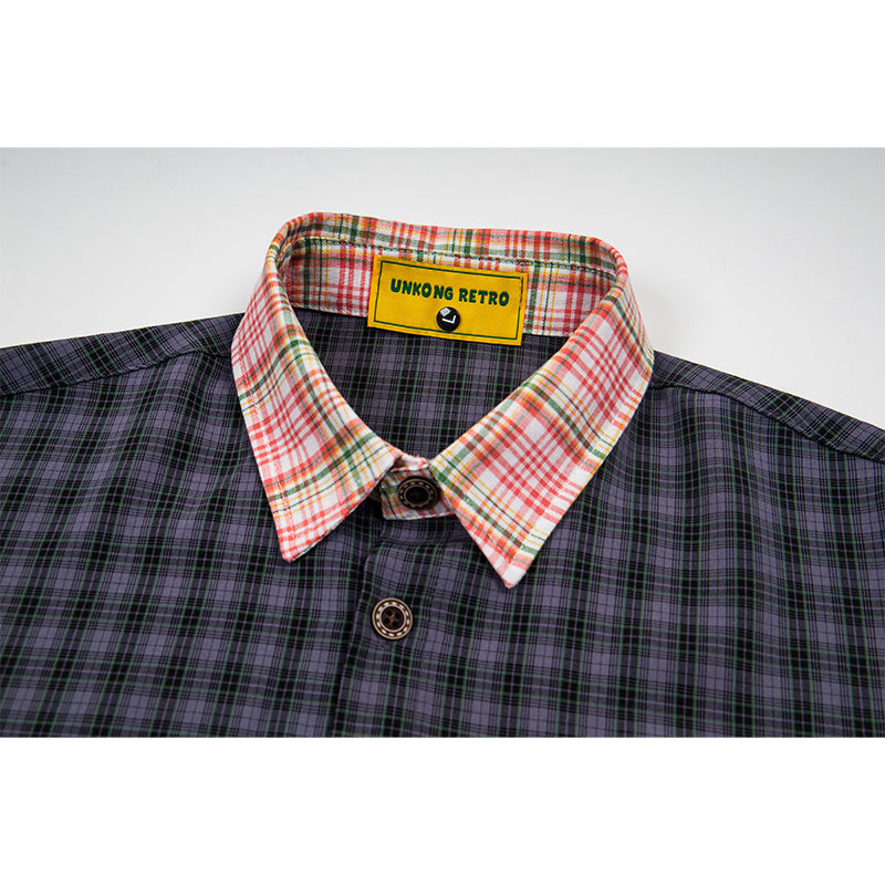 Unisex vintage T-shirt Polo shirt with a stand-up collar