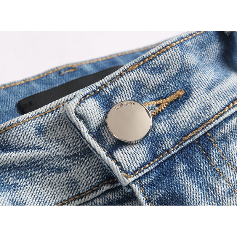 AMIRI Jeans High-quality distressed pure cotton