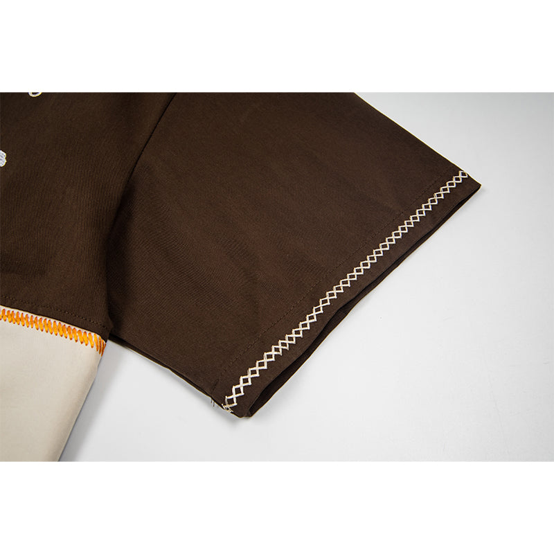 Unisex vintage T-shirt Polo shirt with a stand-up collar
