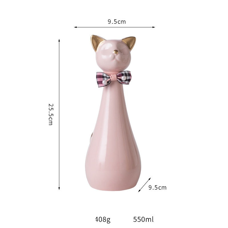 Pet Urn Ceramic Kitten Urn Commemorative Jar Pet Cat Urn Pet Cremation Jar Pet Aftercare Funeral Supplies