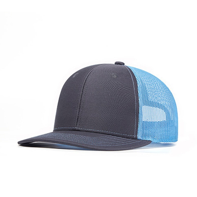 Trendy flat brimmed snapback hatssunshade net hat